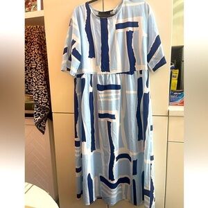Zanzea Collection maternity long dress Size M Blue